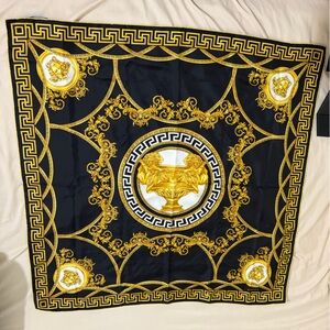 Versace Black and Gold Scarf